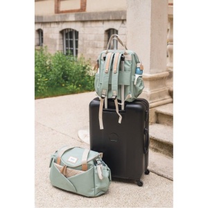 Geanta pentru scutece BEABA Sydney II, 21L, salbeigrun, cu suport de schimbare - Img 2