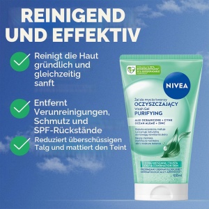 Gel de curatare faciala NIVEA pentru ten gras si mixt, 150 ml - Img 2