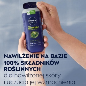 Gel de dus NIVEA Men Energy 250ml cu extract de menta, pentru barbati - Img 5