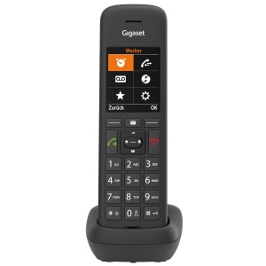 Gigaset C575HX - receptor DECT cu suport de incarcare - compatibil Fritzbox - telefon fara fir pentru router si baza DECT - afisaj color TFT mare, negru [versiunea germana] [Fara baza] - Img 1