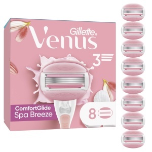 Gillette Venus ComfortGlide Spa Breeze Lame de Ras pentru Femei Set 8 Bucati Protectie Impotriva Iritatiilor