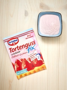 Glaazura pentru torturi Dr. Oetker cu aroma de capsuni, 20 pachete x 50 g - Img 2