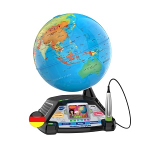 Glob Interactiv VTech cu Ecran si Stilou, 26 cm, 9000 Fapte