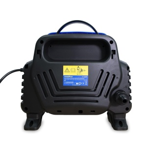 Goodyear - Aparat de spalat cu presiune compact 1400 W 100 bar 4,5 l/min. pistol si lance turbo. Tambur de furtun albastru. Sistem de oprire automata. Rezervor de detergent 200 ml, Albastru - Img 3