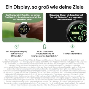 Google Pixel Watch 3 45mm Smartwatch Android Hazel Wi-Fi Monitorizare Ritm Cardiac - Img 12
