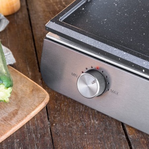 Gratar electric Cecotec PerfectRoast 3000 Inox, 3000 W, suprafata mixta, termostat reglabil - Img 6