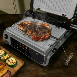 Gratar electric Cecotec RocknGrill 2000 Smash 2000W suprafata 30x21cm - Img 4