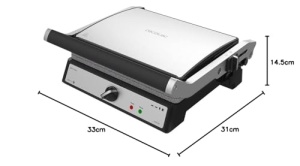 Gratar electric Cecotec RocknGrill 2400 UltraRapid 2400W deschidere 180deg antiaderent - Img 3