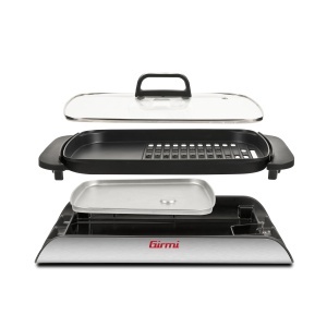 Gratar electric Girmi BQ91 2000W Placi antiaderente XL Capac sticla - Img 3