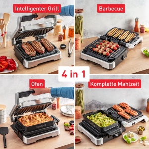 Gratar electric Tefal OptiGrill GC776D10 4in1 9 programe automate functii grill si cuptor - Img 3