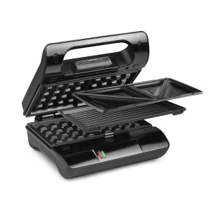 Gratar Princess Contact 117002 multigrill cu placi de gratar interschimbabile sandwich vafe gratar 700 wati suprafata de gratar de 23x13 cm acoperit a - Img 1