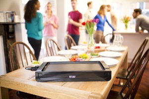 Gratar Russell Hobbs [Gratar de masa Teppanyaki] Fiesta (45x25cm, placa de gratar detasabila si antiaderenta, setare variabila a temperaturii, tava de scurgere a grasimilor, 2400W) Gratar electric 22550-56 - Img 7