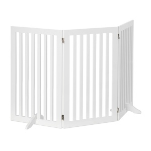 Gratier de Protectie pentru Caini Relaxdays, 91.5 x 154 cm, Alb, 3 Panouri