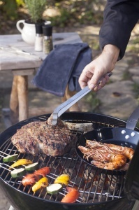 Grill cu carbune ROSLE No.1 Sport F50, 50 cm, cu termometru si roti - Img 6