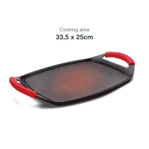 Grill din aluminiu turnat Lacor 25547, 33.5x25 cm, negru, antiaderent - Img 4