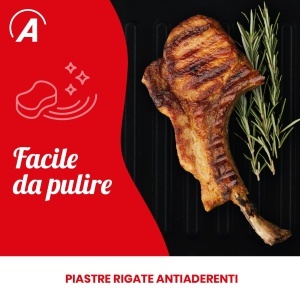 Grill Electric Ardes SFIZIO Flex 1000 W, Antiaderent, Negru - Img 6