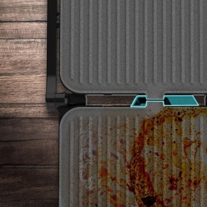 Grill electric Cecotec RocknGrill 2000, 2000W, placi antiaderente - Img 6