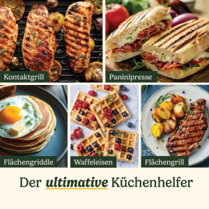 Grill electric Cuisinart 6-in-1 cu placi antiaderente, digital, multifunctional - Img 4