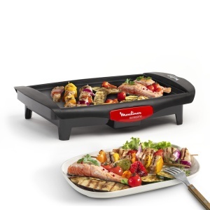 Grill electric Moulinex CB560811, 1800W, compact, negrurosu - Img 1