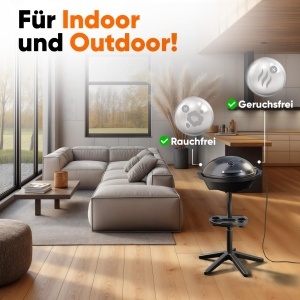 Grill electric ProfiCook PC BQS 1303, 2400W, pentru interior si exterior - Img 3