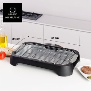Grill electric Taurus Maxims, 2400W, suprafata 41x24 cm, termostat reglabil - Img 3