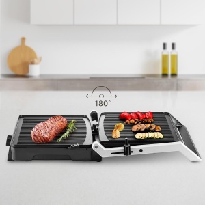 Grill electric Ufesa Jaya 2000W - Placi antiaderente, 180 deschidere, temperatura reglabila - Img 2