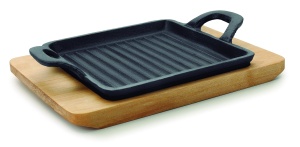 Grill LACOR Mini Quadrat Magma Fonta Negru 14 cm