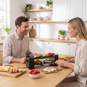 Grill Mini Raclette Tristar RA-2751, 400 W, pentru 2 persoane, compact - Img 3
