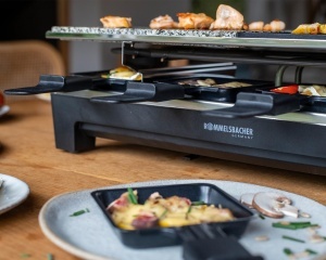 Grill Raclette ROMMELSBACHER RCS, 1350W, 8 Pfannchen, NegruInox - Img 5