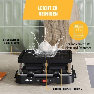 Grill Raclette Tristar RA-2949, 500 W, 4 persoane, compact, antiaderent - Img 6