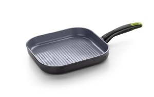 Grillpfanne Monix Eco Nature 28 cm, Aluminiu reciclat, Ceramica antiaderenta - Img 1