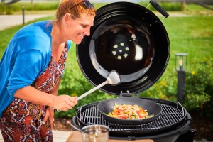 Grillrost ROSLE VARIO, Gratar din inox pentru Kugelgrill 60 cm, argintiu - Img 5