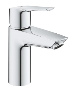 GROHE QUICKFIX Start - Baterie de lavoar cu o singura parghie (cu economie de apa, inclusiv instrument de asamblare 3 in 1, cu limitator de temperatura, atasare rapida), cromata, 23550002 - Img 1