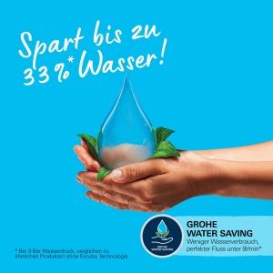 GROHE Vitalio 250 set de dus fara robinet cu economie de apa 8l pe minut dus cu efect de ploaie pentru robinetele de dus existente cap de dus 2 tipuri - Img 8