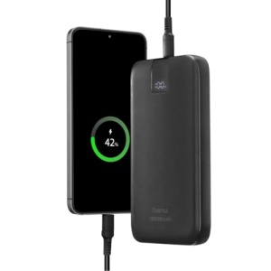 Hama Powerbank PD 10 10000mAh (baterie externa cu 2X USB C + 1x USB A, Power Pack Certified, incarcare rapida, acumulator, accesorii pentru telefoane mobile, tableta, cutie Bluetooth etc., incarcator portabil mic) antracit - Img 11
