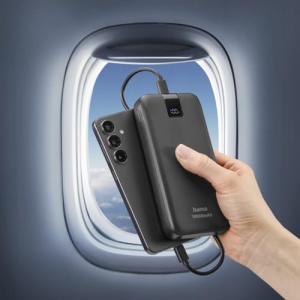 Hama Powerbank PD 10 10000mAh (baterie externa cu 2X USB C + 1x USB A, Power Pack Certified, incarcare rapida, acumulator, accesorii pentru telefoane mobile, tableta, cutie Bluetooth etc., incarcator portabil mic) antracit - Img 21