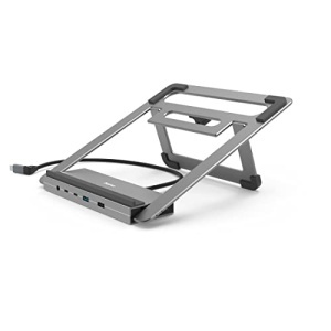 Hama USB-C Hub Docking Station 12in1 Laptop Stand Gri Aluminiu - Img 11