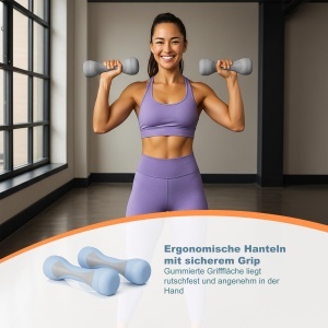 Hantela reglabila Relaxdays, set 2 bucati, greutati ajustabile 1kg-2kg, gri - Img 3
