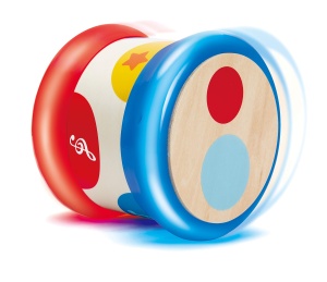 Hape Baby Drum | Jucarie muzicala rulanta pentru copii mici pentru a invata ritm si sunete diferite, functioneaza cu baterii, de la 6 luni - Img 7