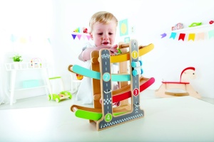 Hape E0438 - Flickflack Racetrack, Jucarie din lemn - Img 5