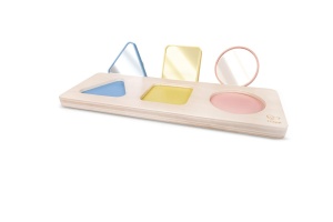 Hape Montessori Mirror Puzzle, Jucarie pentru bebelusi - Img 2