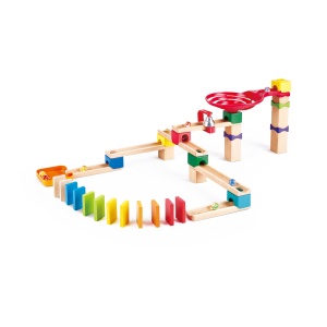 Hape Murmelbahn Set din Lemn cu Domino Piste Duble pentru Copii 3 Ani