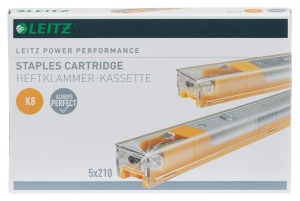 Heftklammer Leitz Power Performance K8, Verzinkt, Cutie cu 5 Kassetten, 1050 Heftklammern - Img 2