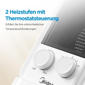Heizlufter Ceramic Midea NTY20-22E, 2000W, Economisire Energie, Oscilatie 45 - Img 4