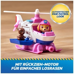 Helicopter de salvare PAW PATROL Skye cu figurine, 15 cm, cu mecanism de retragere - Img 4