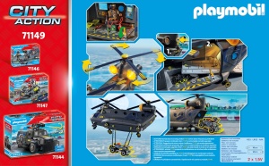 Helicopter de Salvare PLAYMOBIL 71149 cu Lumini si Sunete, 117 Piese - Img 8