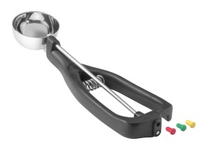 Hendi Eisportionierer pentru stangaci O46mm otel inoxidabil maner ergonomic - Img 5