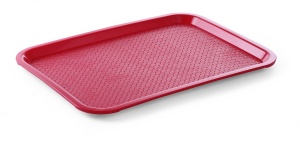 HENDI Serviertablett tava servire Fastfood 305x415 mm rezistenta la temperaturi de pana la 80degC rosu