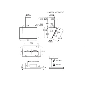 Hota Electrolux LFV616K, putere 240W, culoare neagra, design modern - Img 2