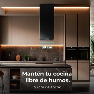Hota insulara Cecotec Bolero Flux Ict 388000, 38 cm, 800 mh, Negru, A - Img 4